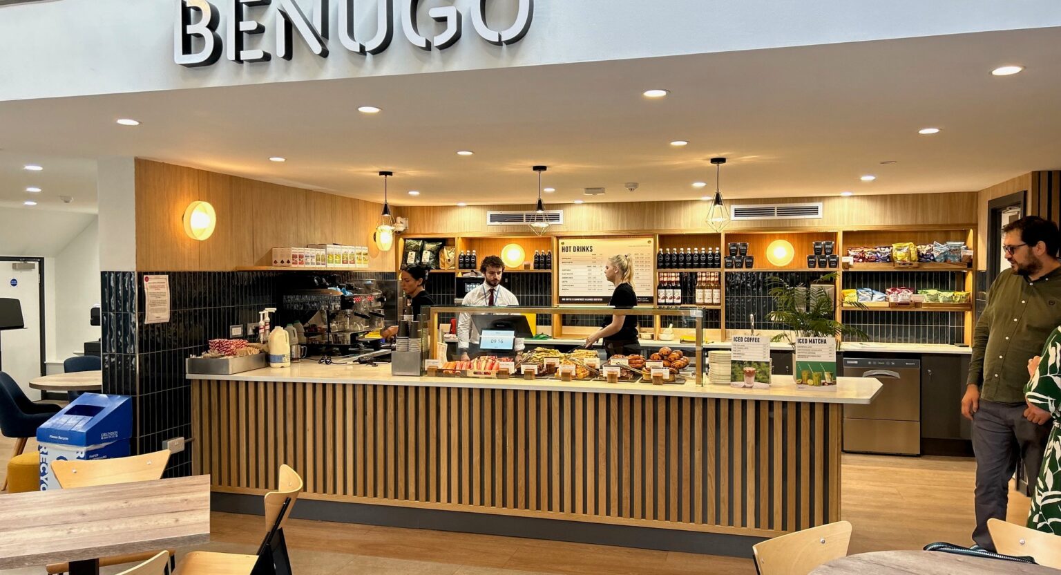 An image of Stowe School high-street style cafe 'Benugo'