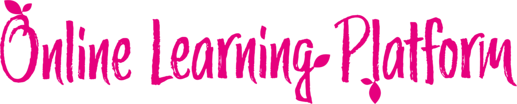 Learning platform. A logo with the words "Online Learning Platform"