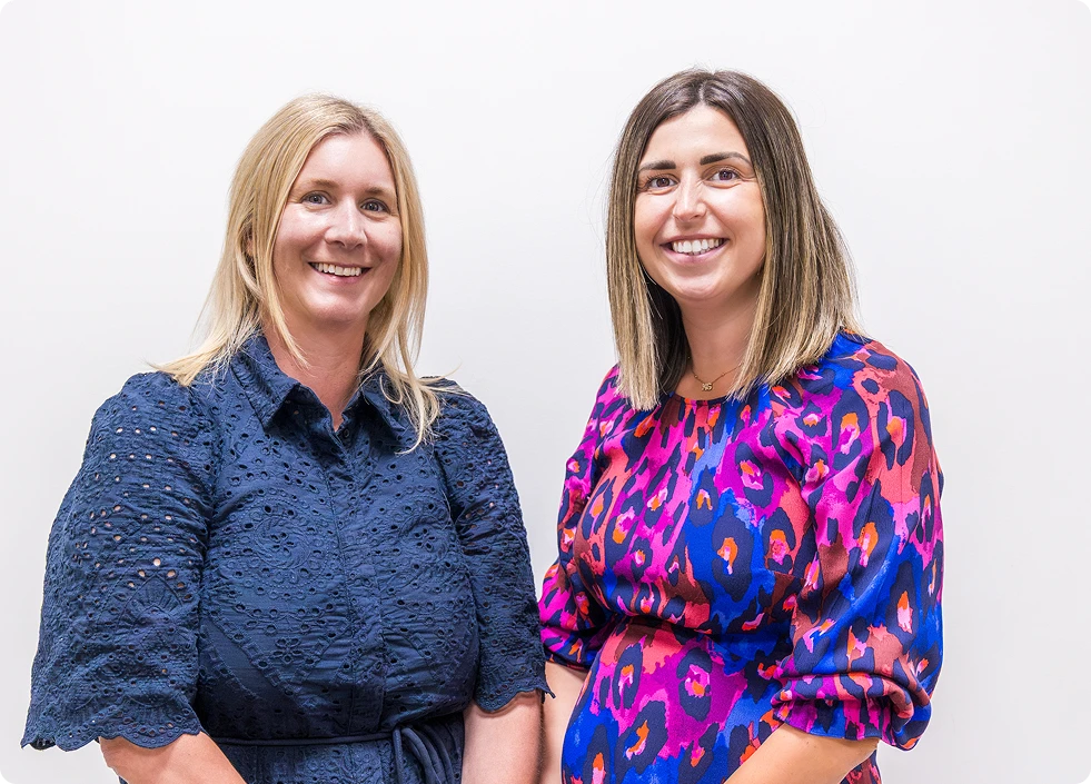 Jenny Rollings and Katie Gardener, Holroyd Howe Business Development team